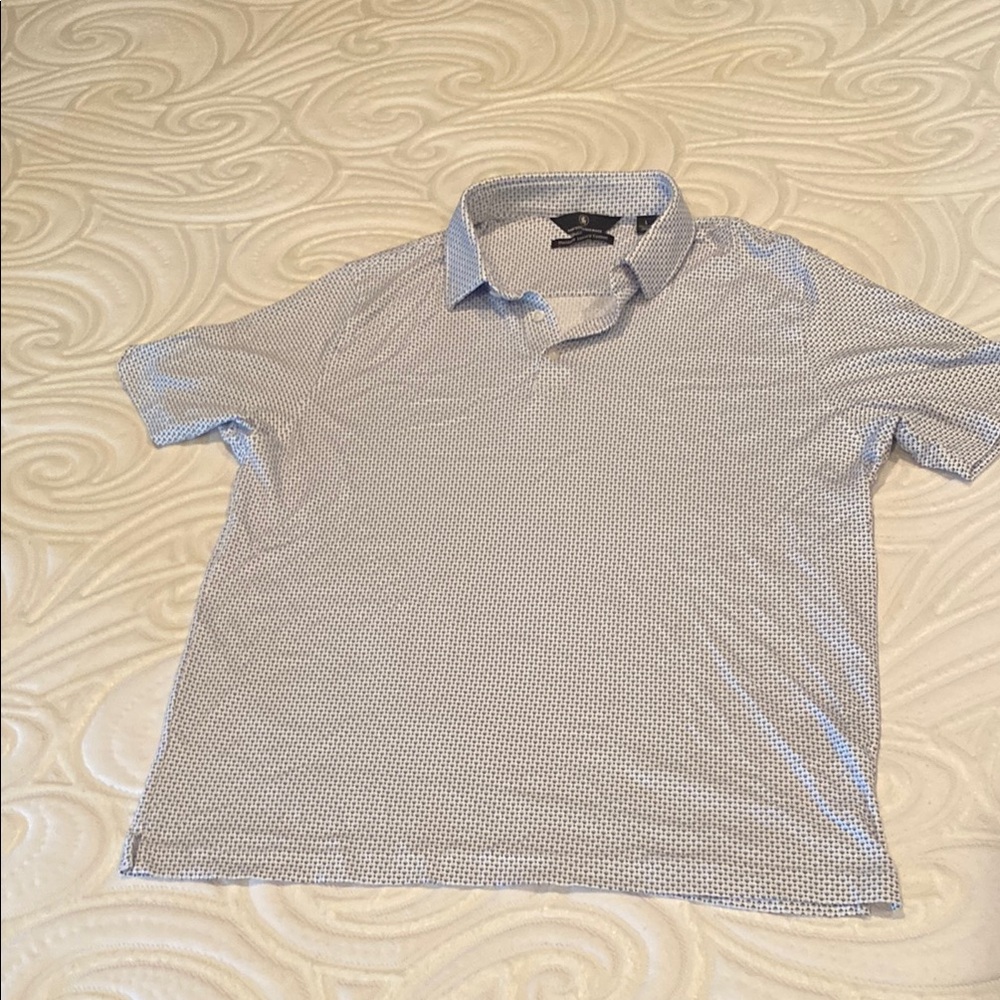 Hart Schaffner Marx Blue Casual Button Down Shirt
